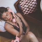 Cherry Check Vanity Case - 'The Classic'