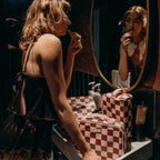 Cherry Check Vanity Case - 'The Classic'