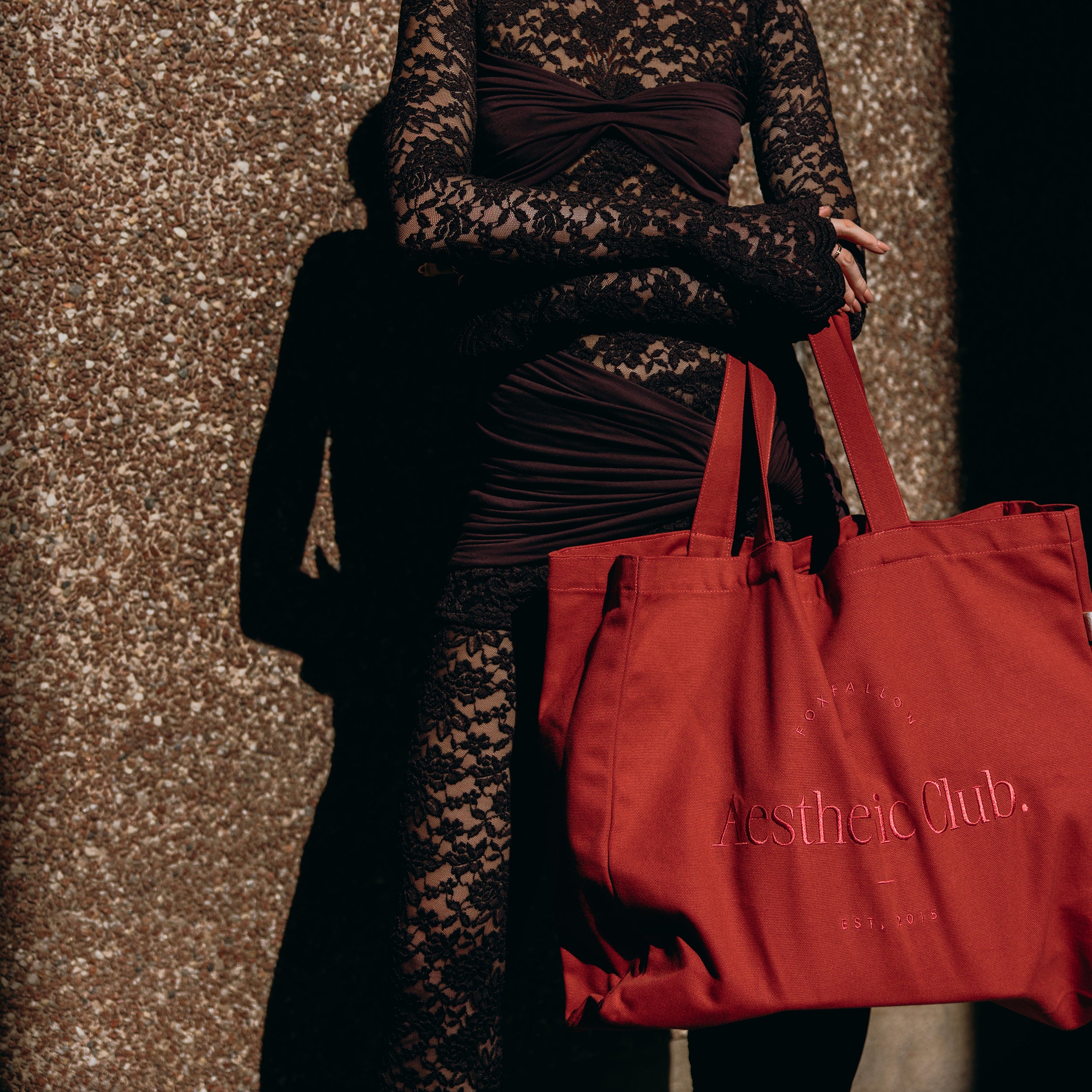 F&F Aesthetic Club Weekend Bag - Cherry