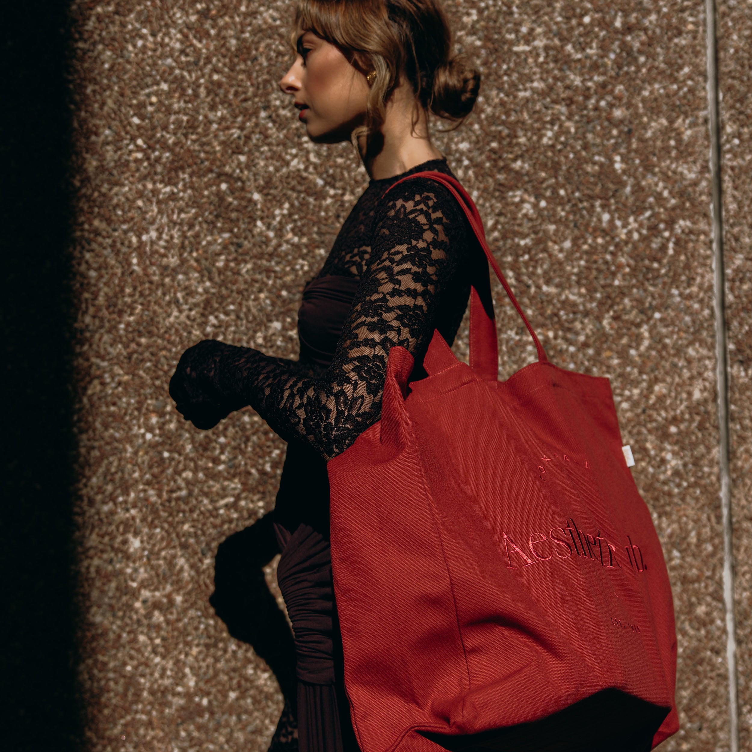 F&F Aesthetic Club Weekend Bag - Cherry