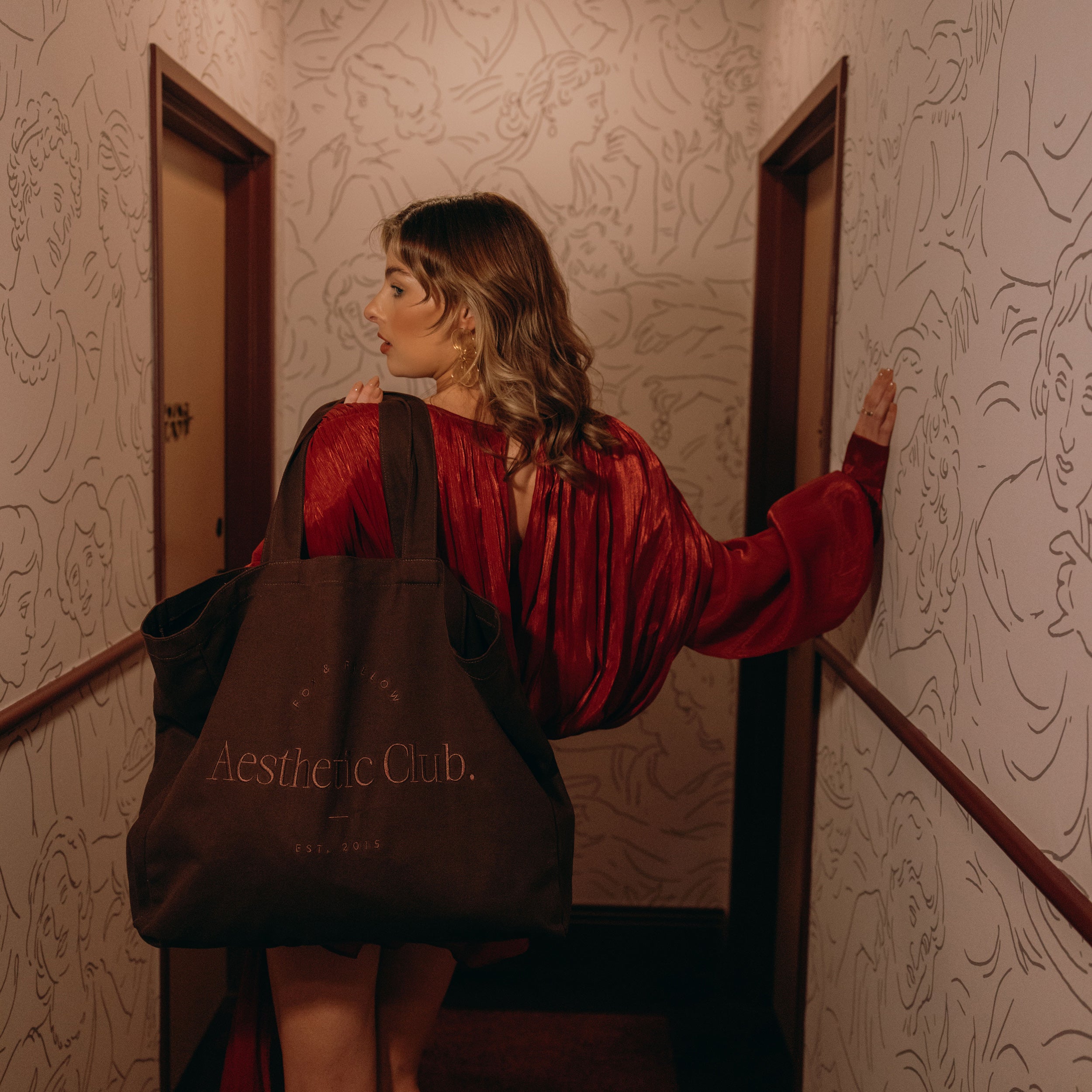 F&F Aesthetic Club Weekend Bag - Chocolate