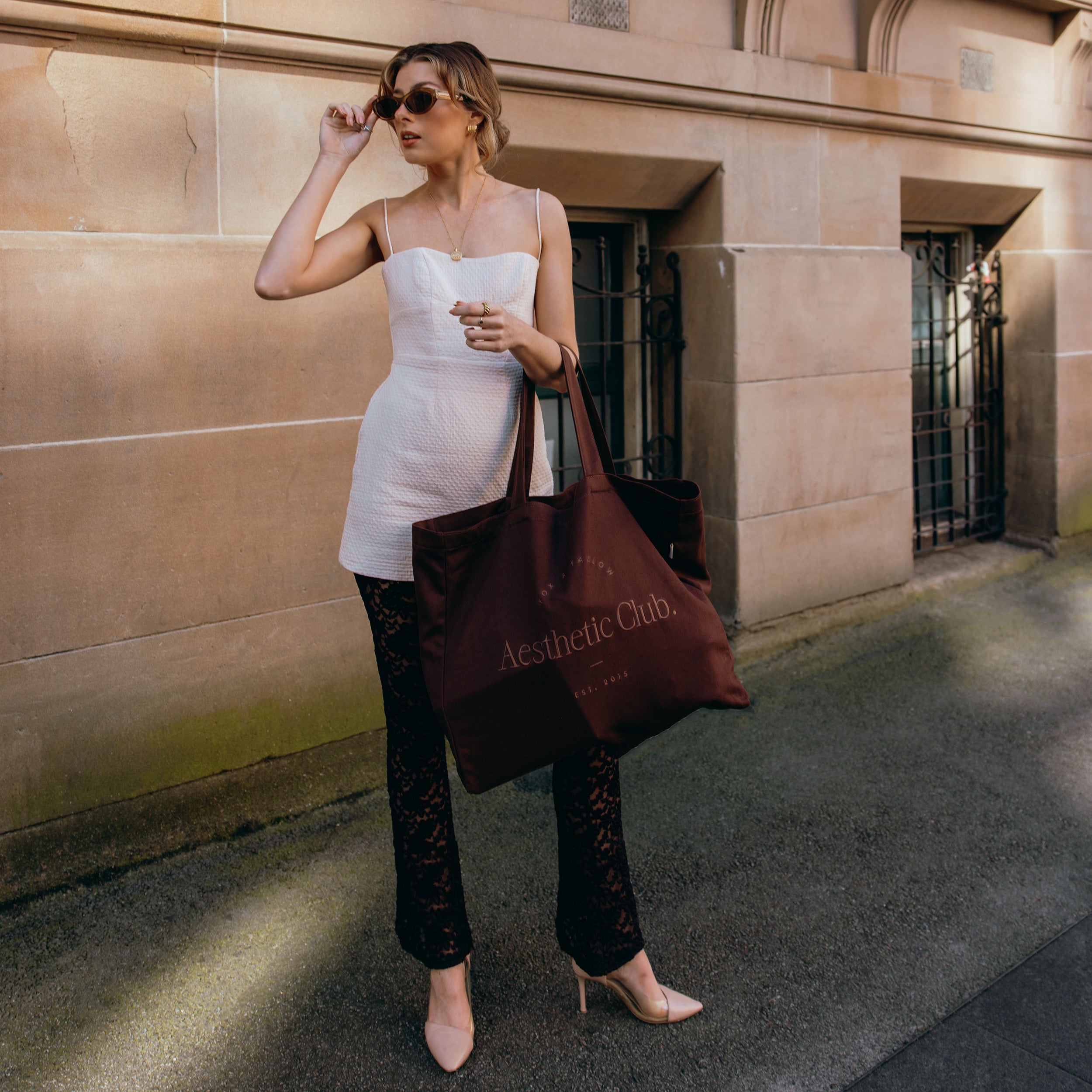 F&F Aesthetic Club Weekend Bag - Chocolate