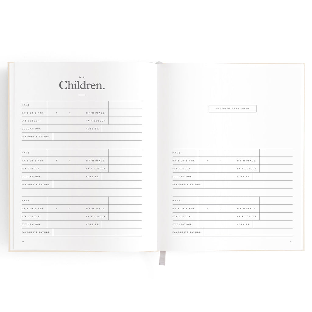 This Is My Story Memoir Journal Cream - PRE-ORDER (ARRIVING MAY)