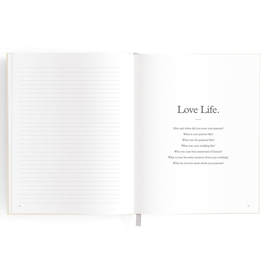 This Is My Story Memoir Journal Cream - PRE-ORDER (ARRIVING MAY)