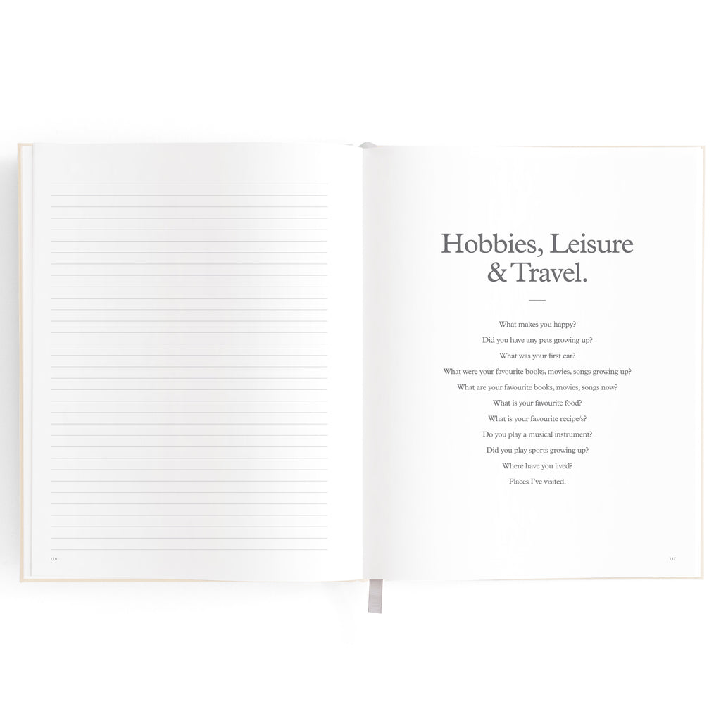 This Is My Story Memoir Journal Cream - PRE-ORDER (ARRIVING MAY)