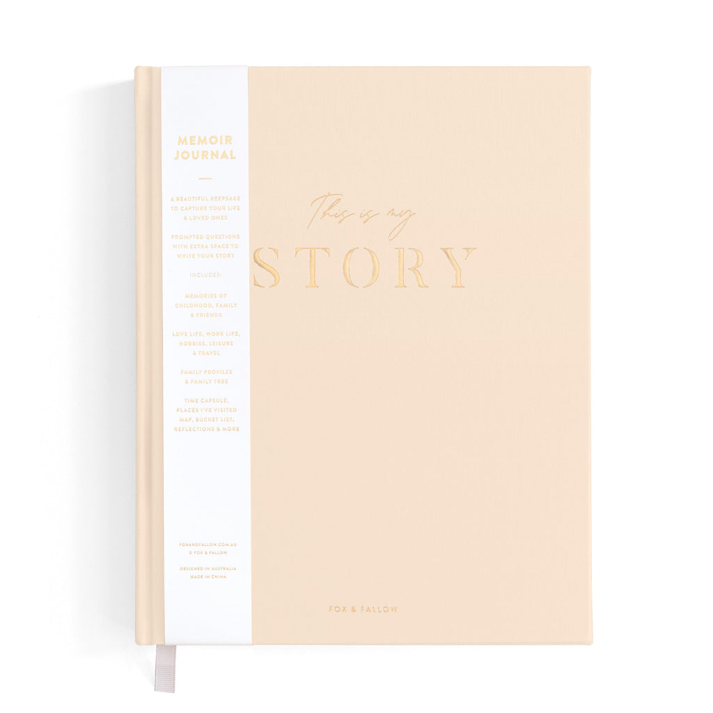 This Is My Story Memoir Journal Cream Boxed - PRE-ORDER (ARRIVING MAY)