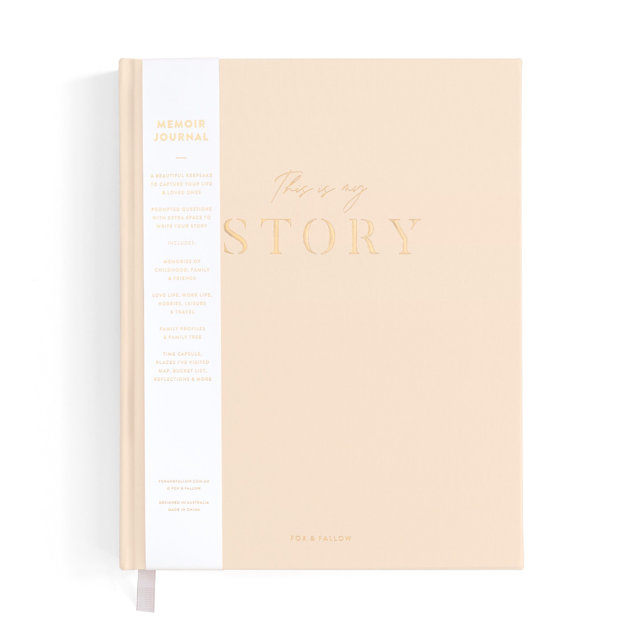 This Is My Story Memoir Journal Cream Boxed - PRE-ORDER (ARRIVING MAY)