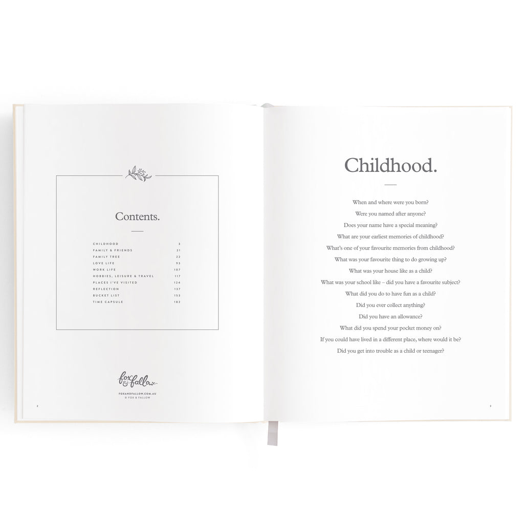 This Is My Story Memoir Journal Cream - PRE-ORDER (ARRIVING MAY)