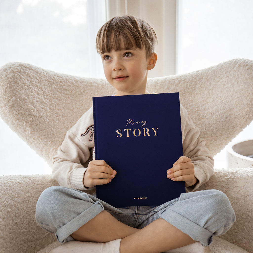 This Is My Story Memoir Journal Navy