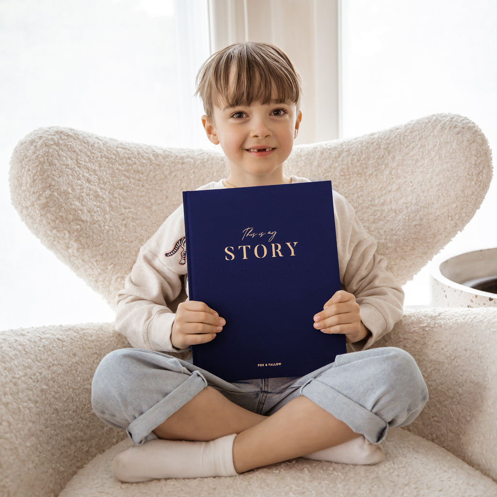 This Is My Story Memoir Journal Navy - SECONDS