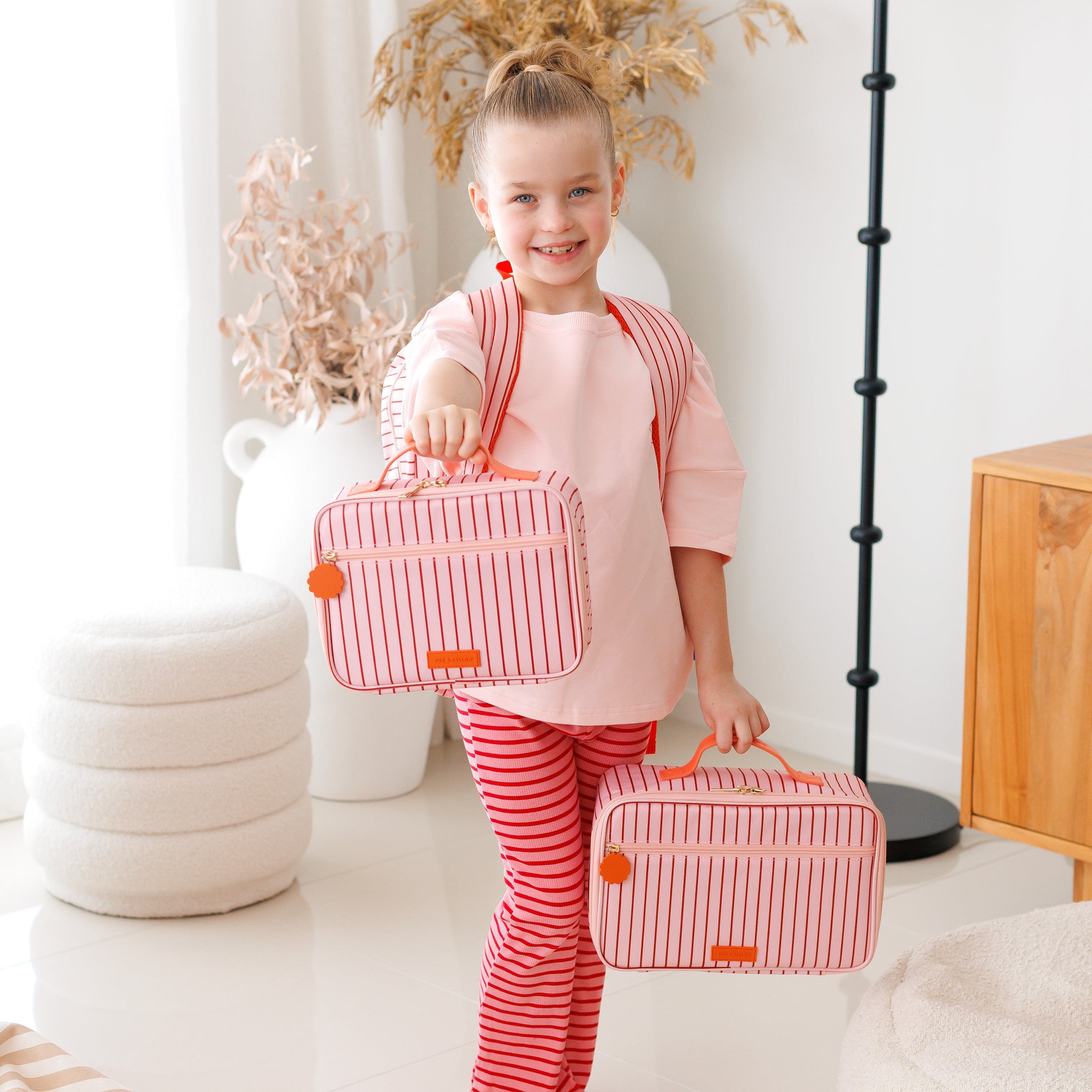 Strawberry Stripe Large Lunch Bag - PRE-ORDER (JUNE)