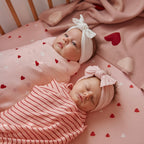 Strawberry Stripe Muslin Wrap Swaddle