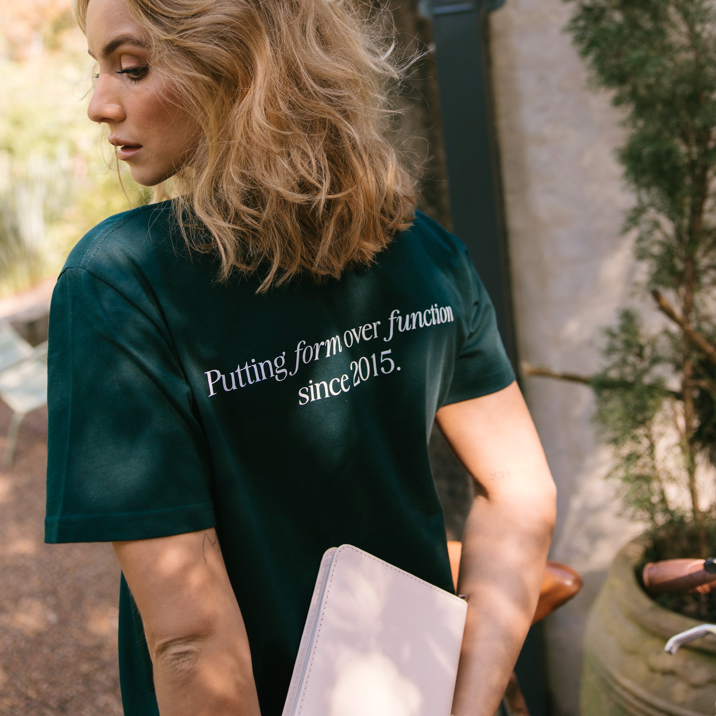 F&F Aesthetic Club 'Form Over Function' Tee - Pine - Unisex