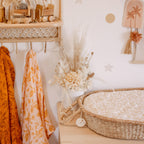 Golden Vines Organic Fitted Bassinet Sheet/Change Pad Cover