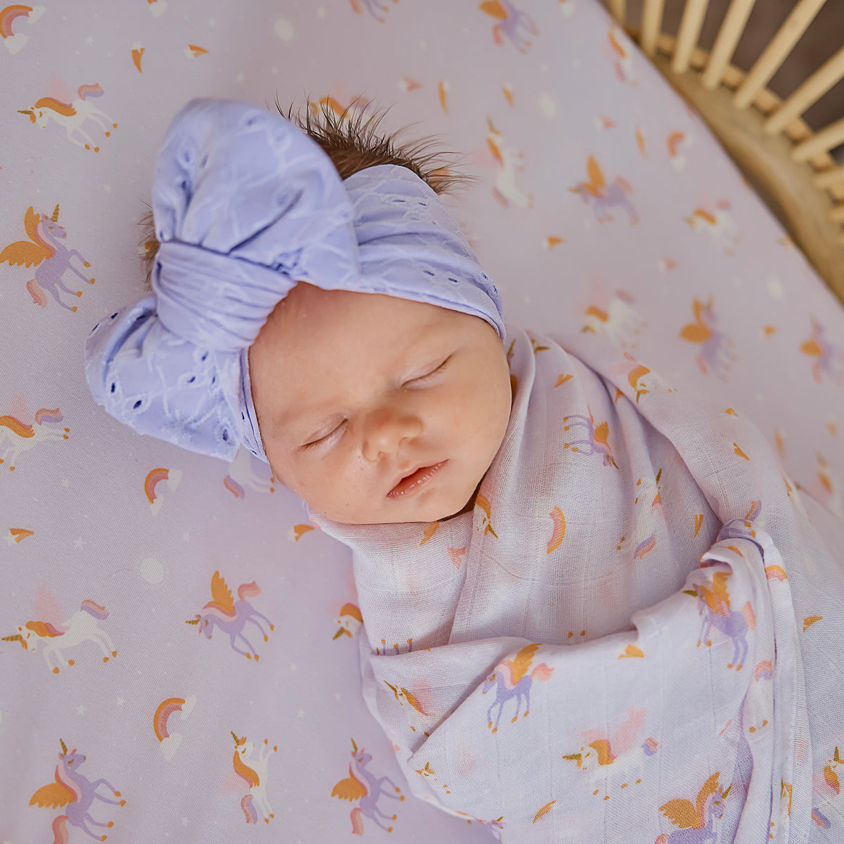 Unicorns Organic Muslin Wrap Swaddle