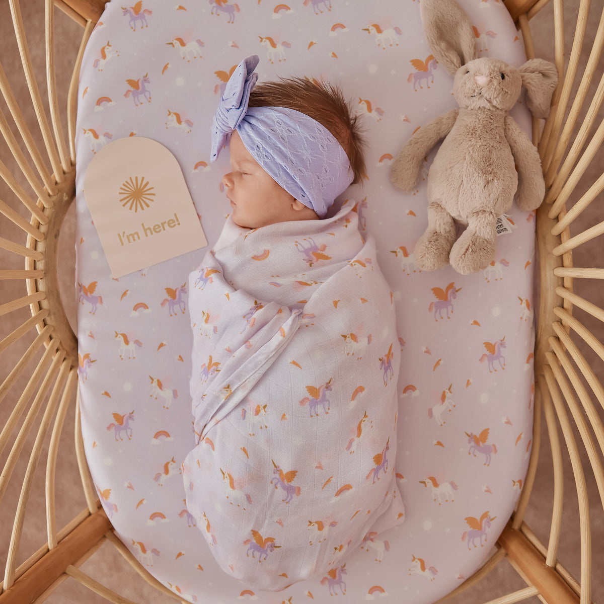 Unicorns Organic Muslin Wrap Swaddle