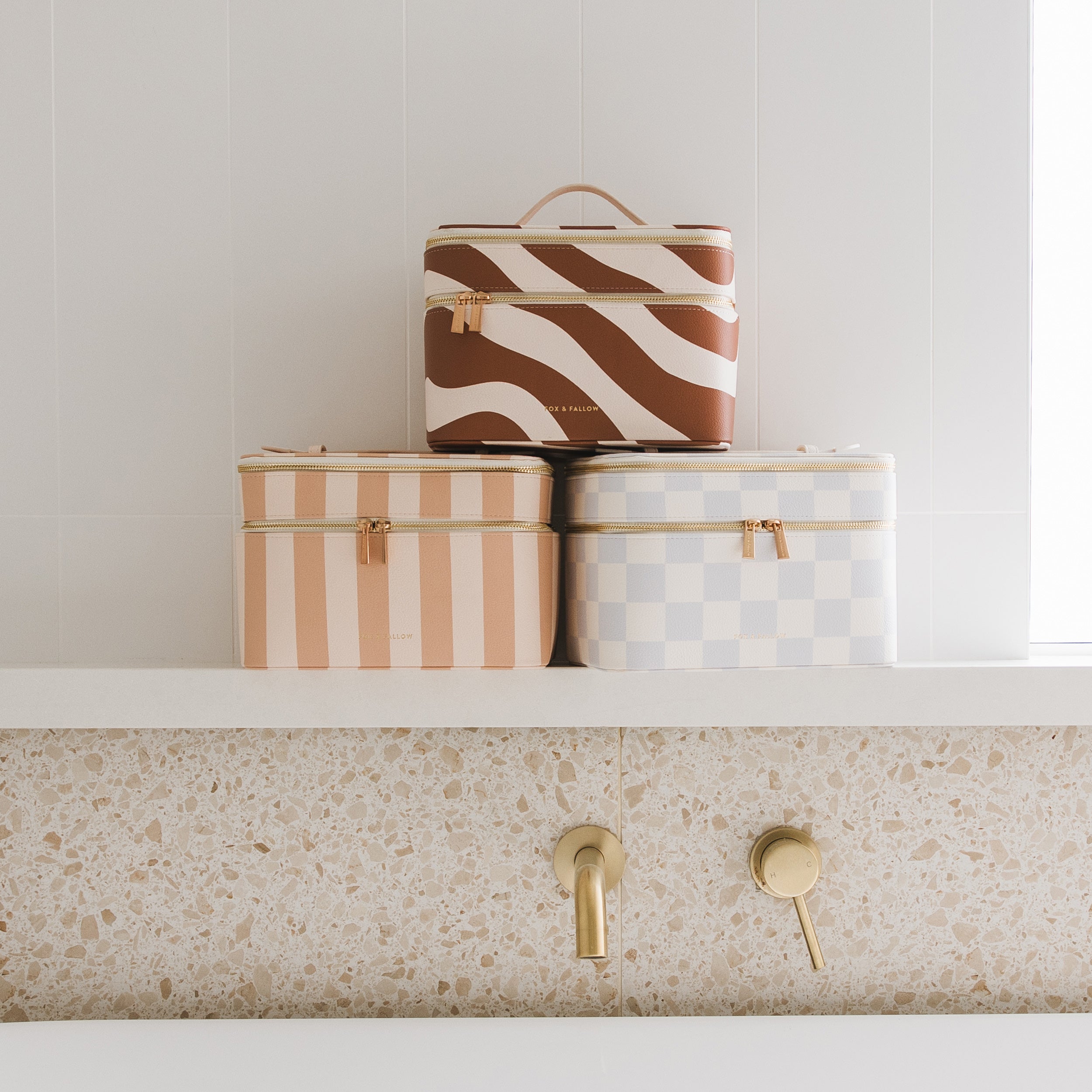 Powder Check Vanity Case - 'The Classic' - SECONDS