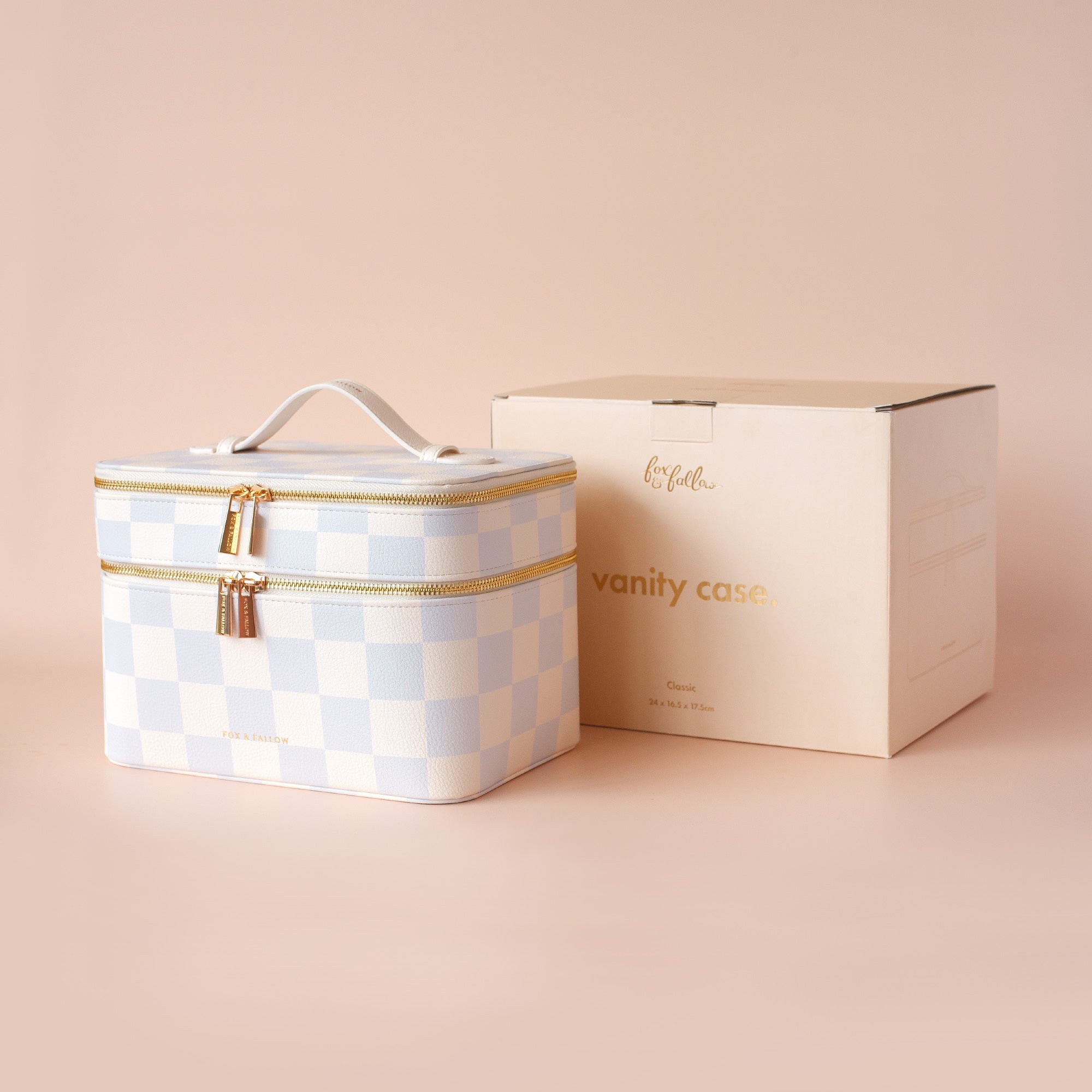 Powder Check Vanity Case - 'The Classic'