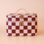Cherry Check Vanity Case - 'The Classic'