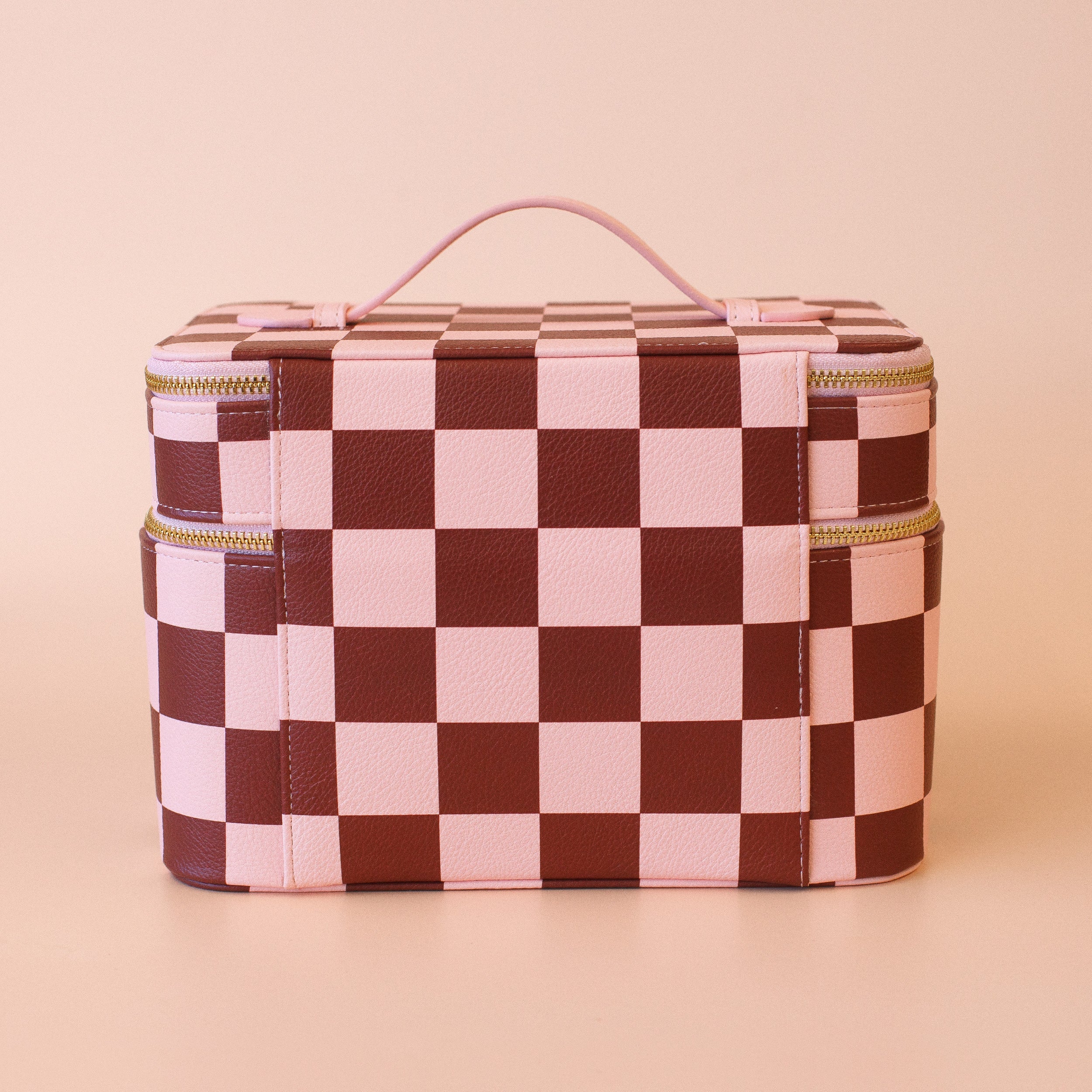 Cherry Check Vanity Case - 'The Classic'