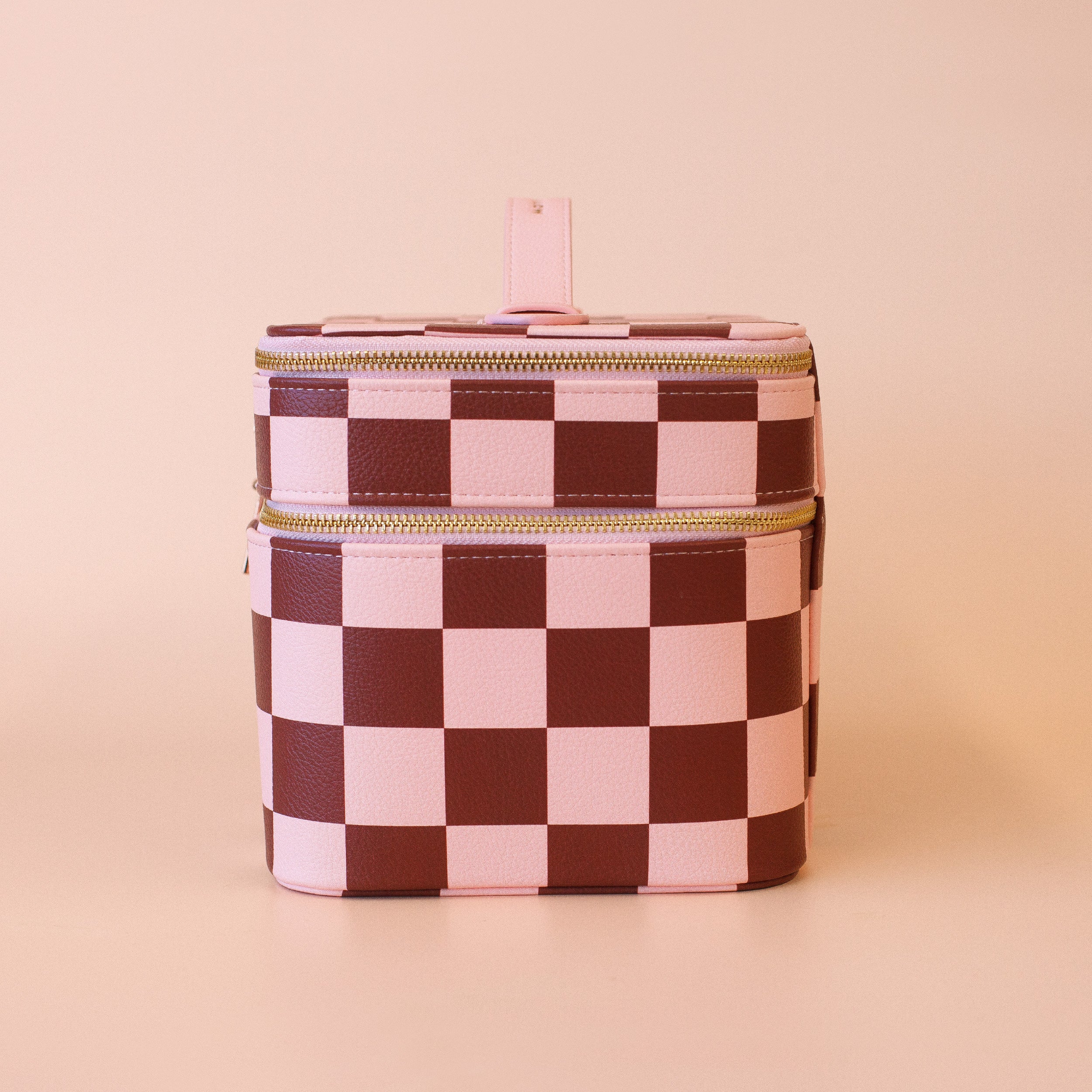 Cherry Check Vanity Case - 'The Classic'
