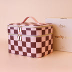 Cherry Check Vanity Case - 'The Classic'