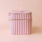 Rosé Pinstripe Vanity Case - 'The Classic' - PRE-ORDER (APRIL)