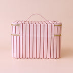 Rosé Pinstripe Vanity Case - 'The Classic' - PRE-ORDER (APRIL)