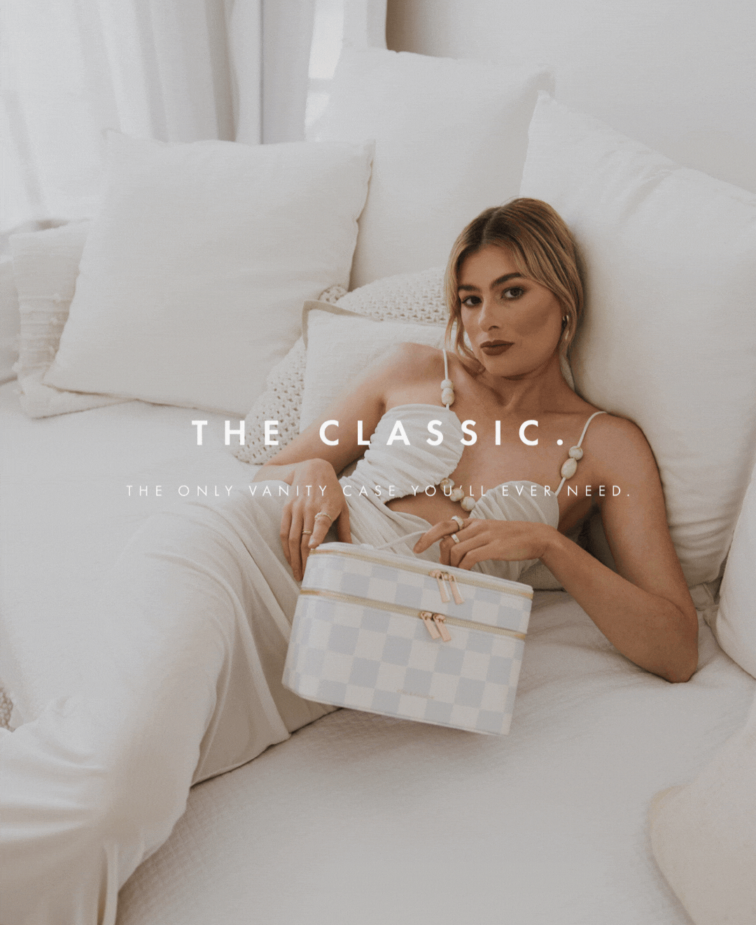 Powder Check Vanity Case - 'The Classic' - SECONDS