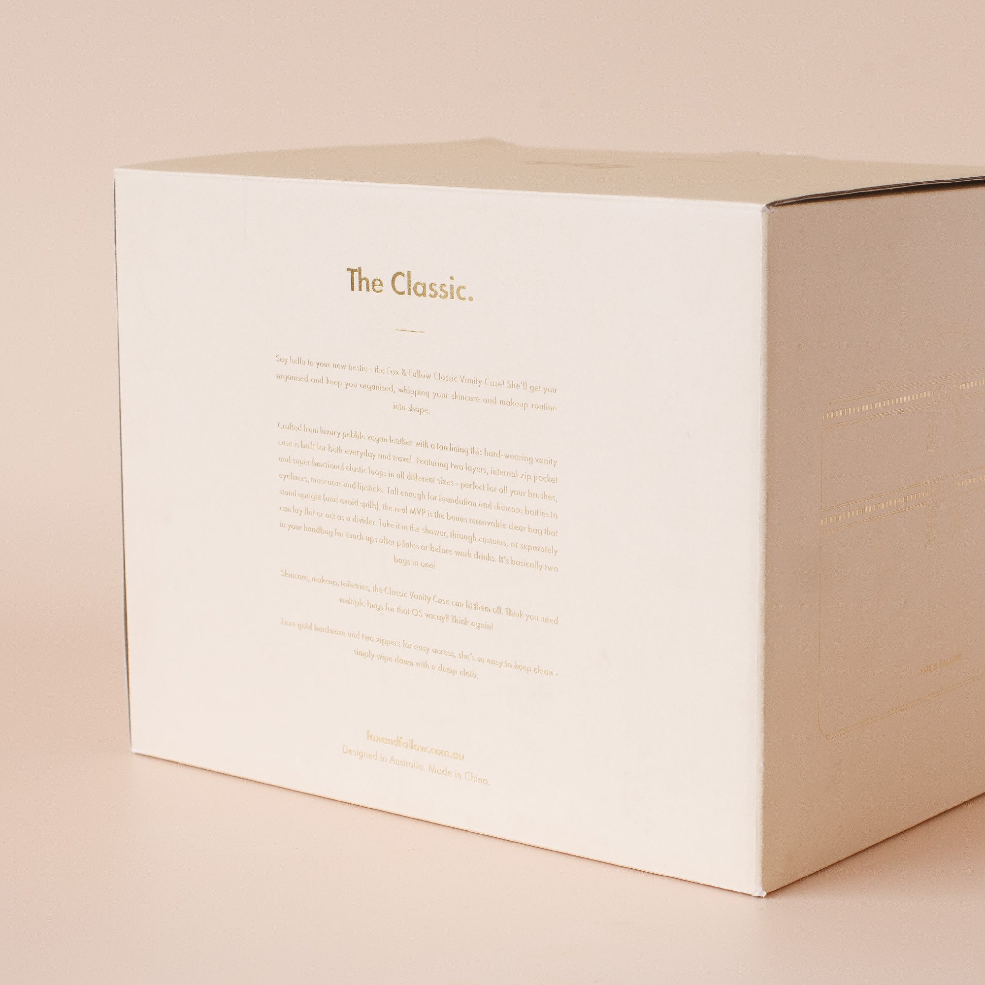 Powder Check Vanity Case - 'The Classic' - SECONDS