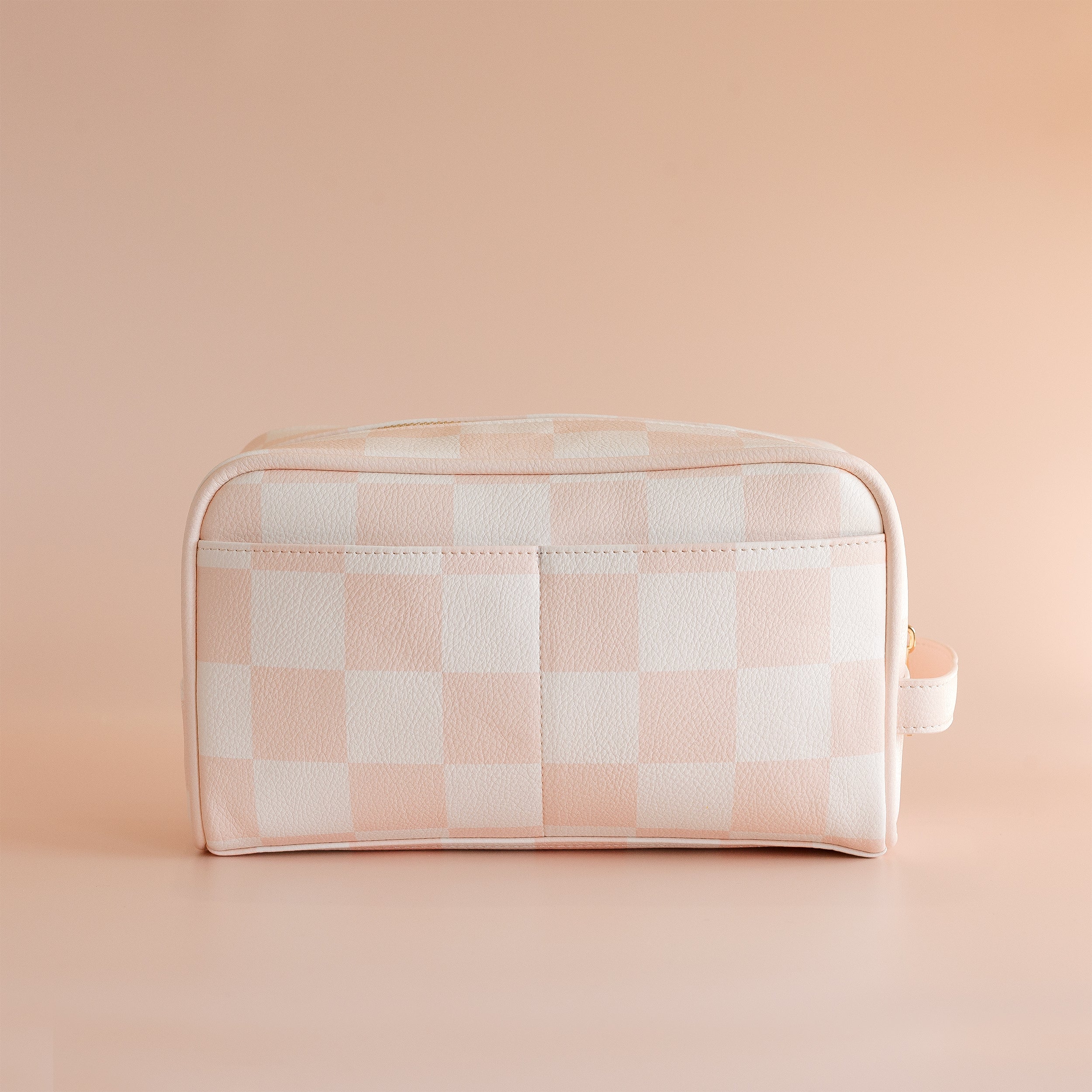 Salmon Check Wash Bag - LAST STOCK