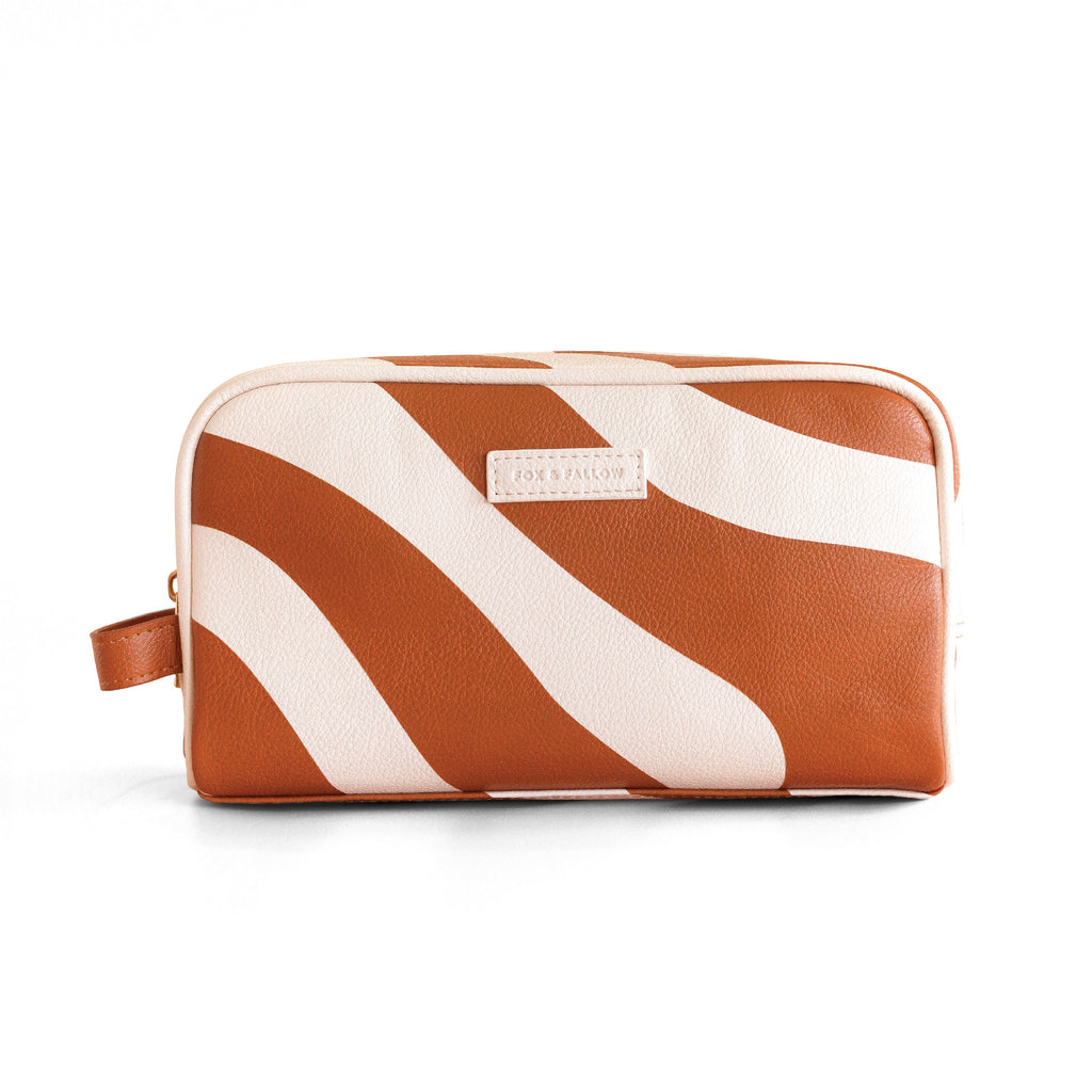 Rust Swirl Wash Bag - SECONDS
