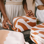 Rust Swirl Cosmetic Bag - SECONDS