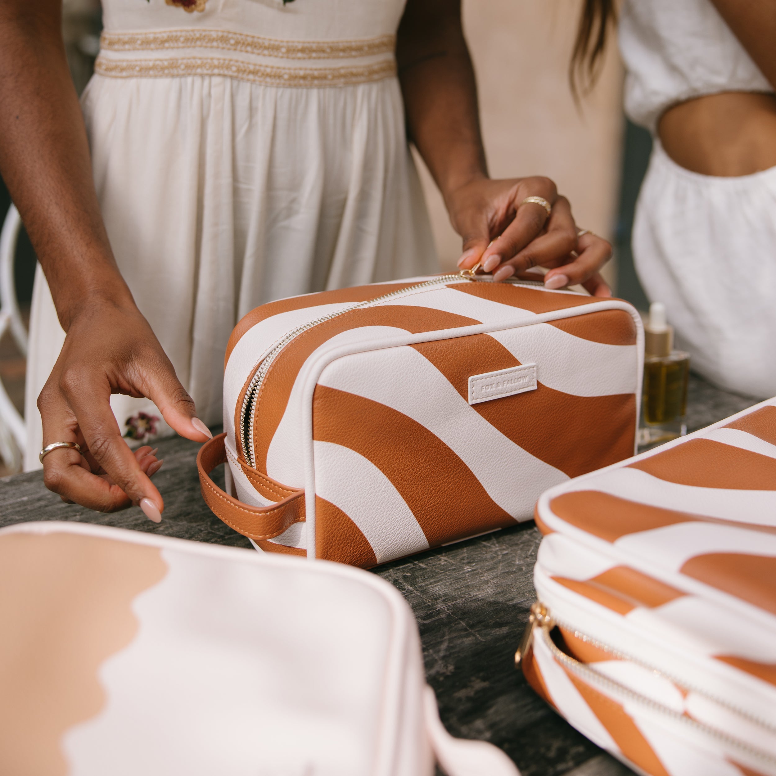 Rust Swirl Cosmetic Bag - SECONDS