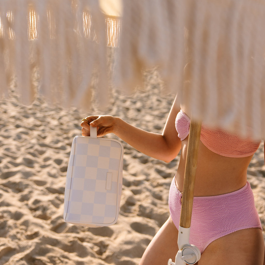 Powder Check Wash Bag - SECONDS