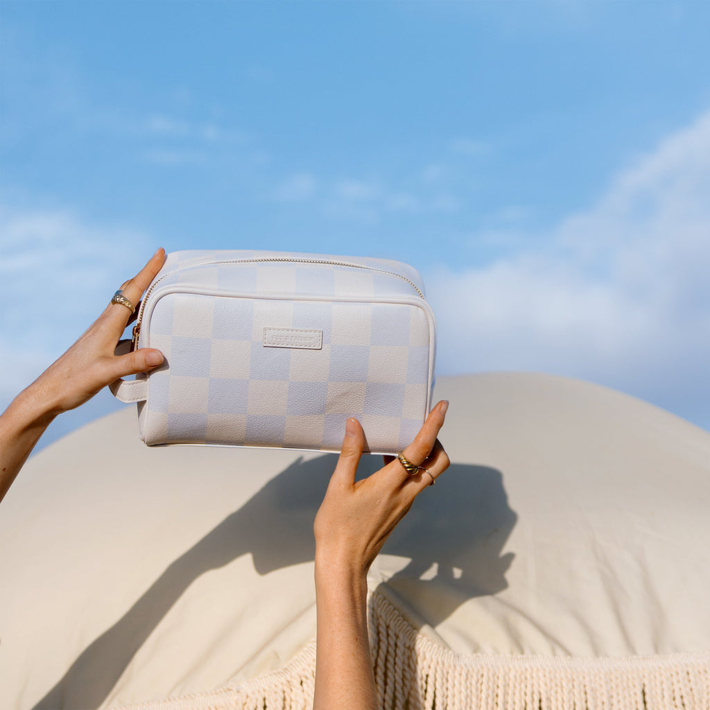 Powder Check Wash Bag - SECONDS