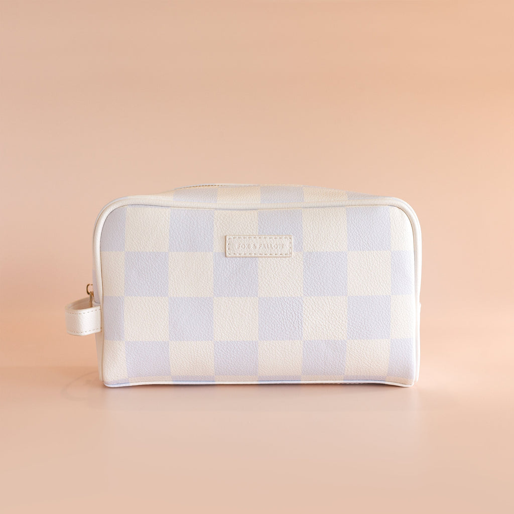 Powder Check Wash Bag - SECONDS