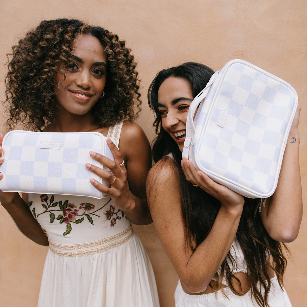 Powder Check Cosmetic Bag - SECONDS