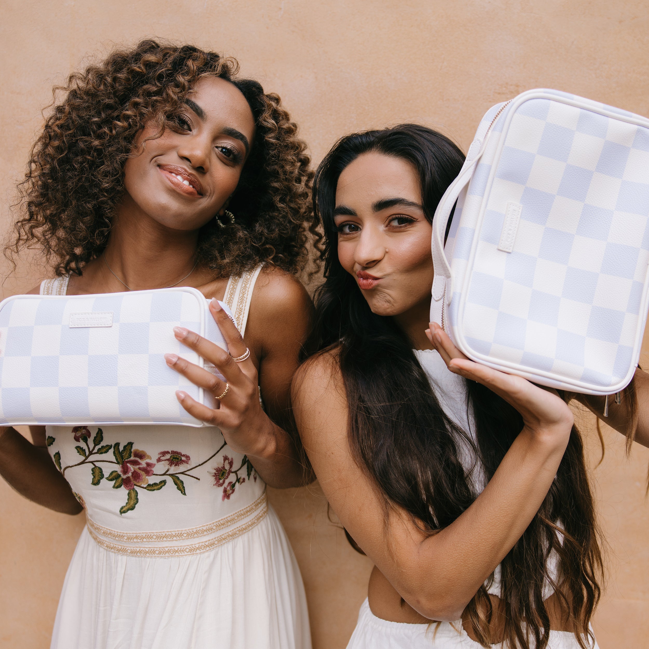 Powder Check Cosmetic Bag - SECONDS