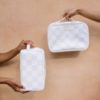 Powder Check Cosmetic Bag - SECONDS