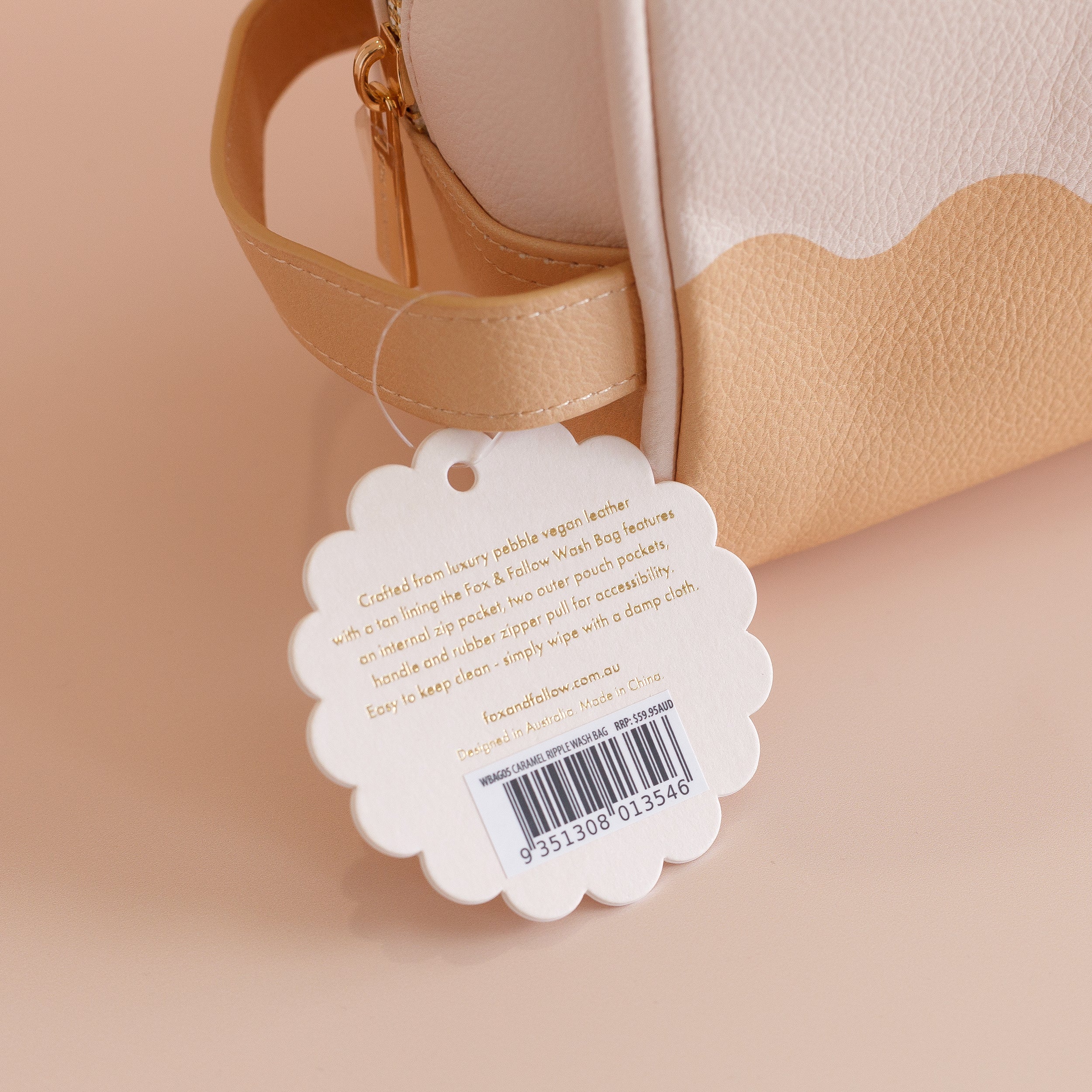 Caramel Ripple Wash Bag