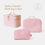 Vanity, Cosmetic + Wash Bag 3-Pack Bundle