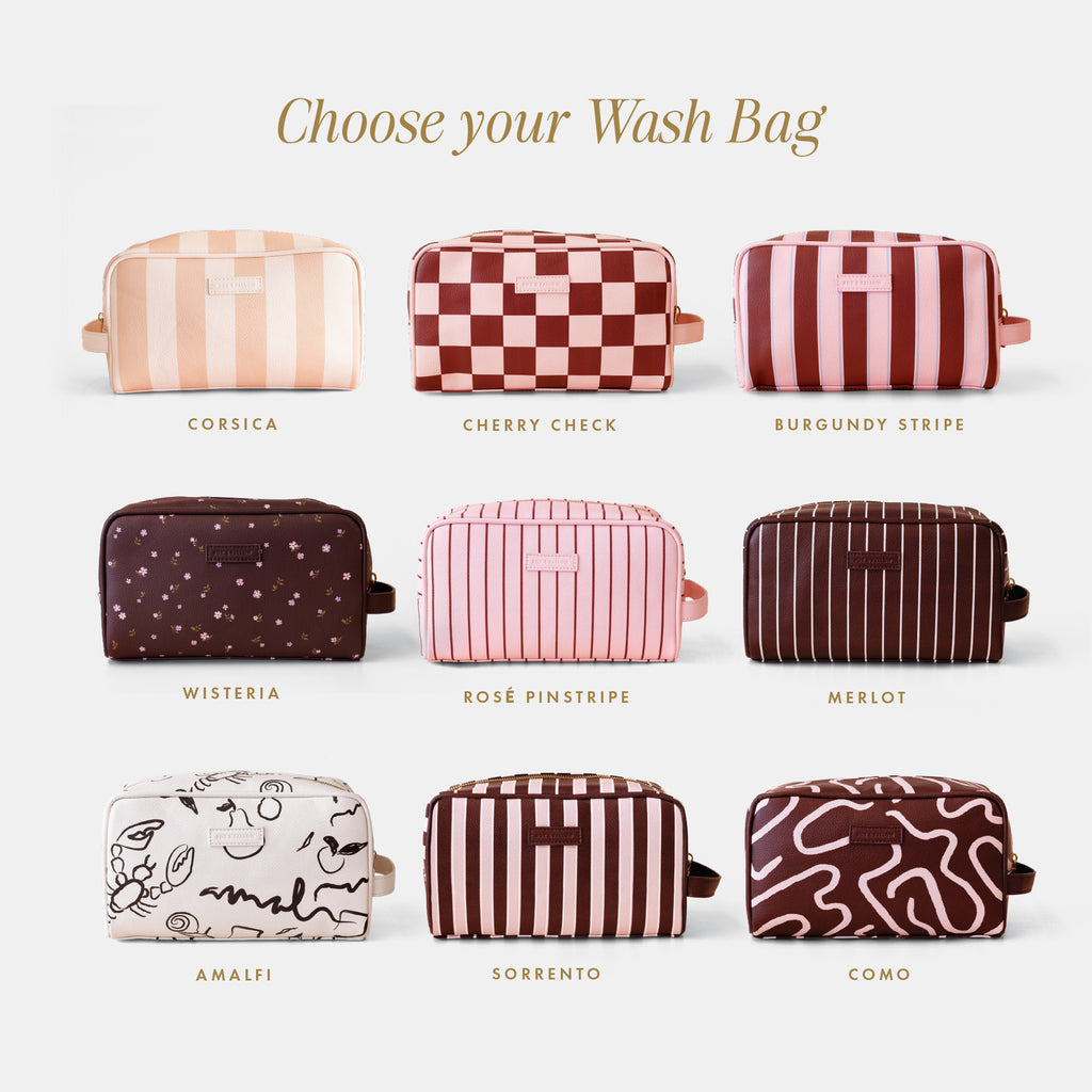 Vanity, Cosmetic + Wash Bag 4-Pack Bundle
