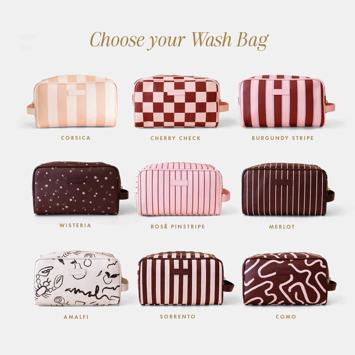 Vanity, Cosmetic + Wash Bag 4-Pack Bundle