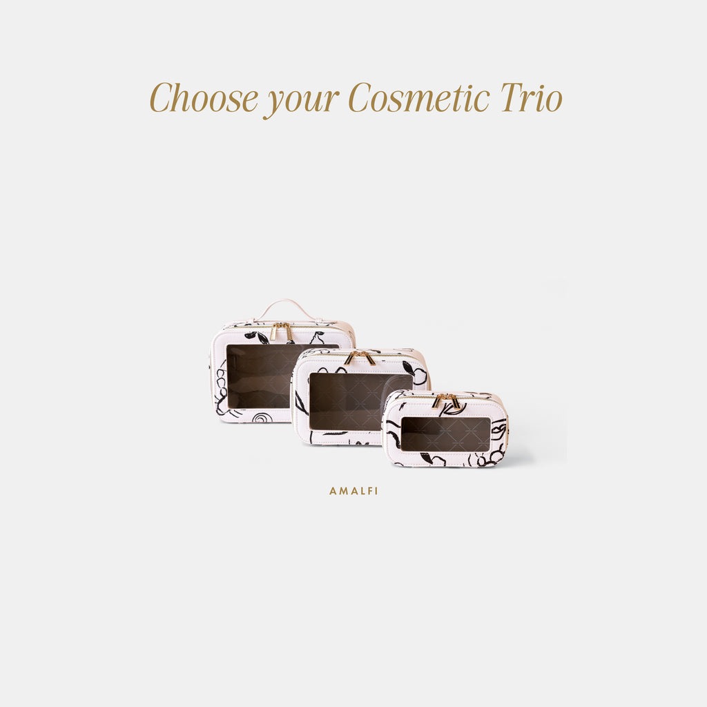Vanity, Cosmetic + Wash Bag 4-Pack Bundle
