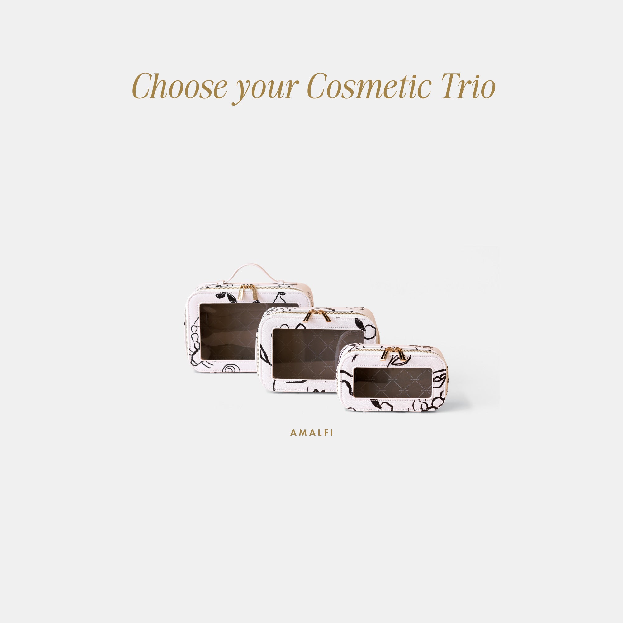 Vanity, Cosmetic + Wash Bag 4-Pack Bundle