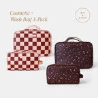 Cosmetic + Wash Bag 4-Pack Bundle