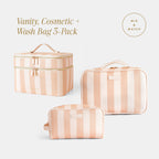 Vanity, Cosmetic + Wash Bag 3-Pack Bundle