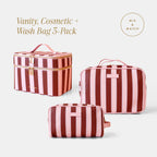 Vanity, Cosmetic + Wash Bag 3-Pack Bundle