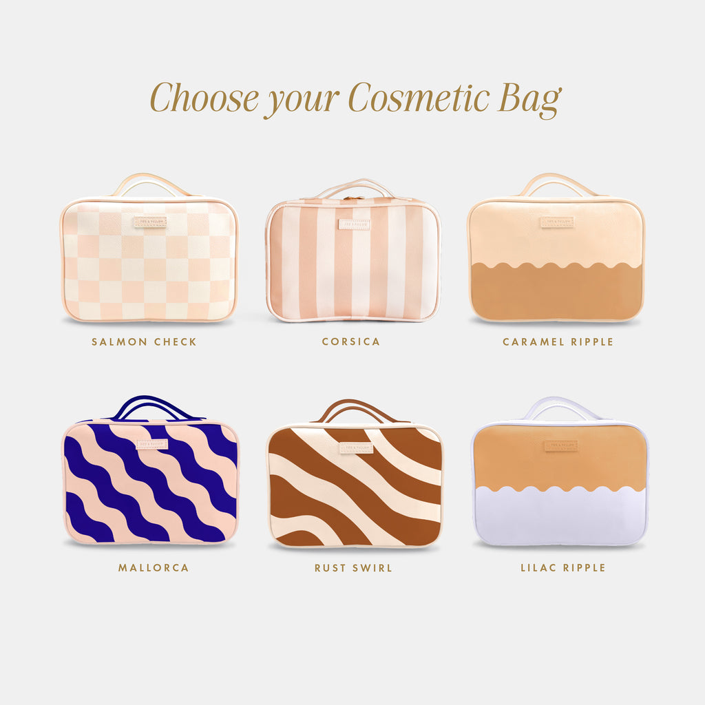 Vanity, Cosmetic + Wash Bag 3-Pack Bundle